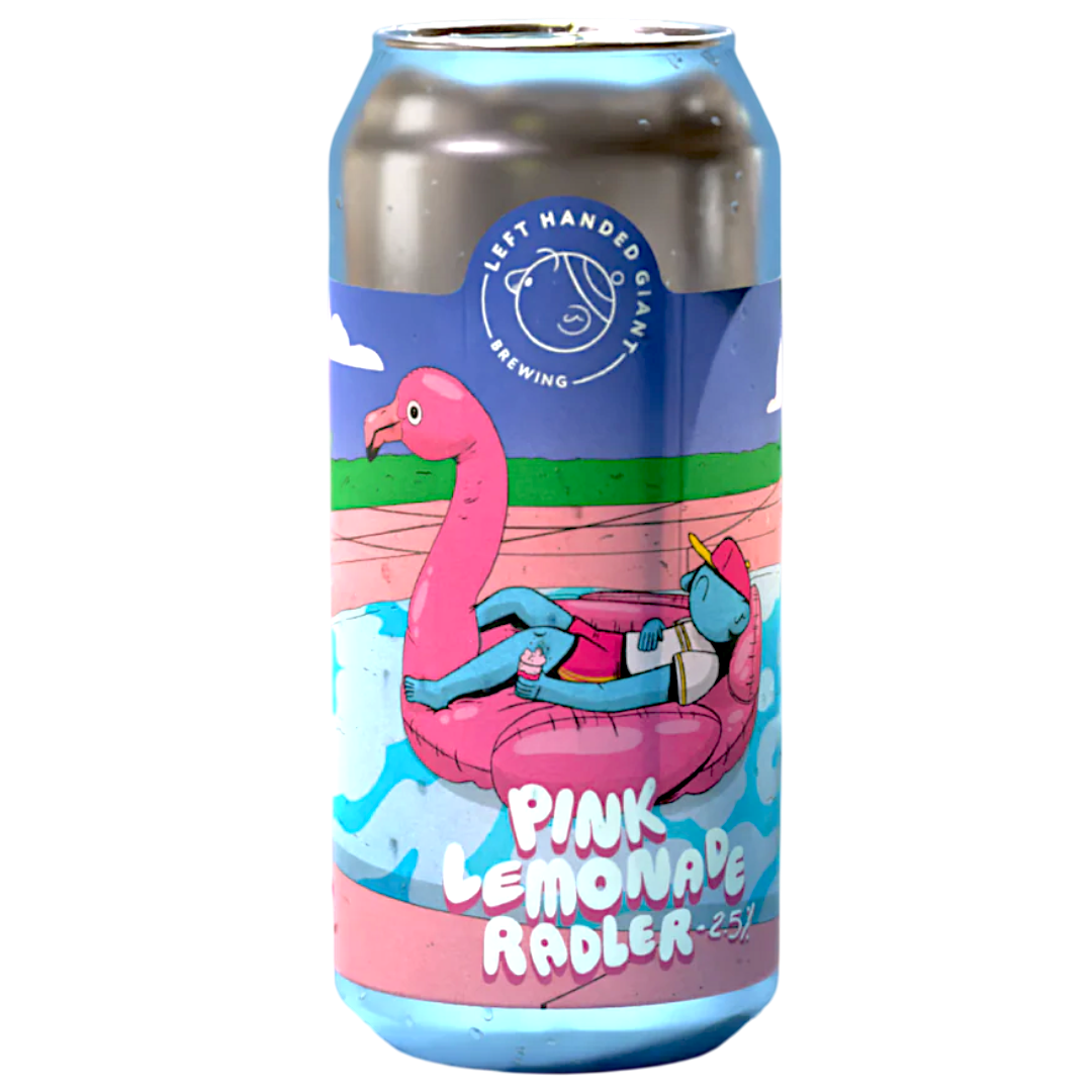 Left Handed Giant Pink Lemonade Radler 440ml (2.5%) – indiebeer