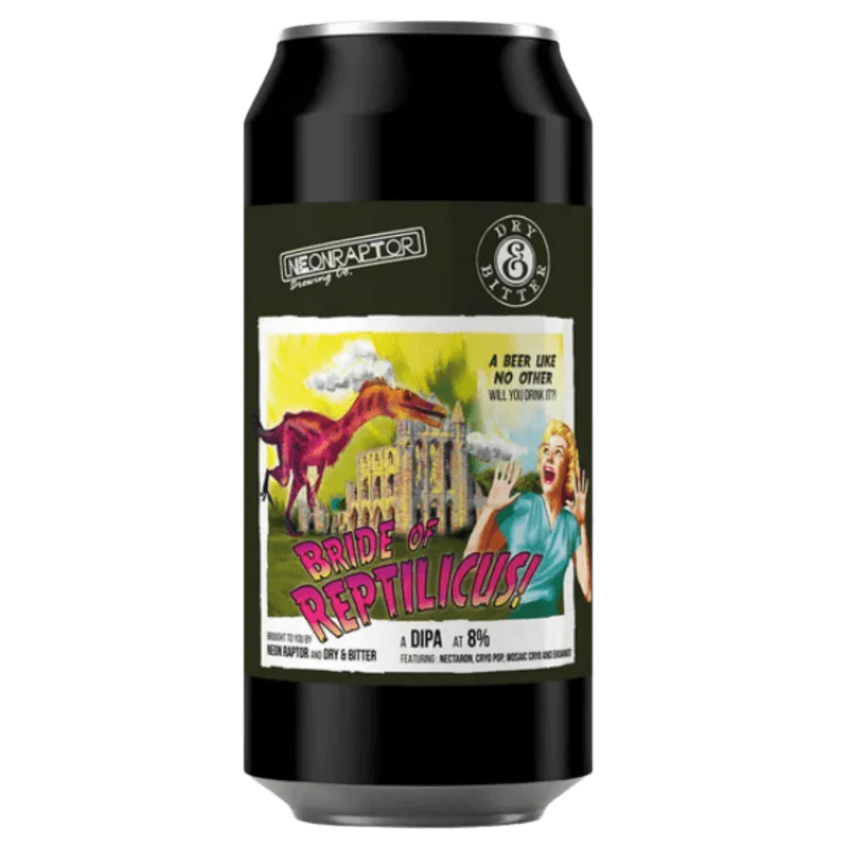 Neon Raptor x Dry & Bitter Collab Bride of Reptilicus DIPA 440ml (8.3% ...