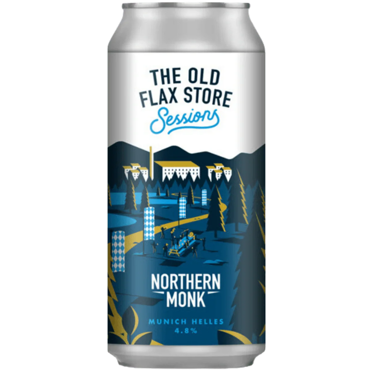 Shell Lager Northern Monk Old Flax Store Sessions Munich Helles Lager 440ml (4.5% ...