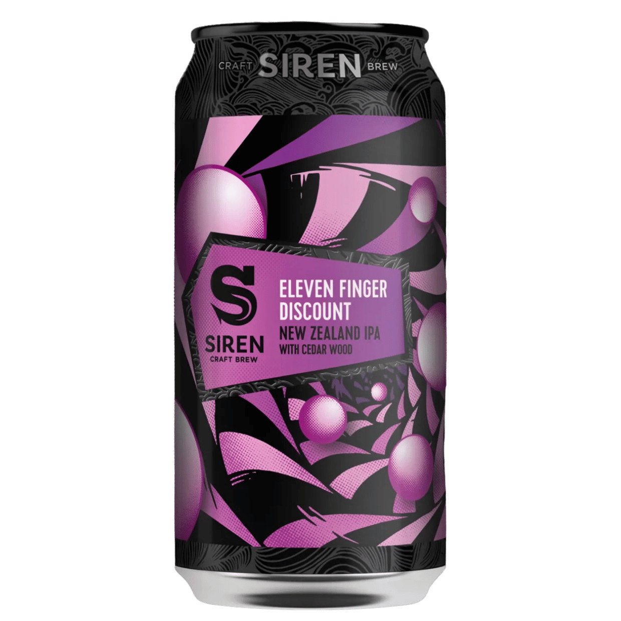 Siren Eleven Finger Discount 2024 New Zealand IPA with Cedar Wood 440m